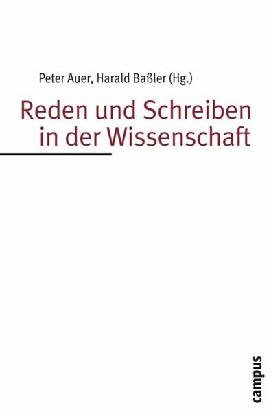 Produktbild: Reden und Schreiben in der Wissenschaft