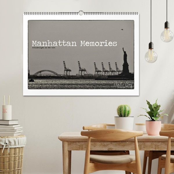 Produktbild: Manhattan Memories - Erinnerungen an New York (Wandkalender 2026 DIN A2 quer), CALVENDO Monatskalender