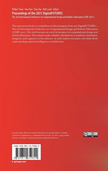 Produktbild: Proceedings of the 2021 DigitalFUTURES
