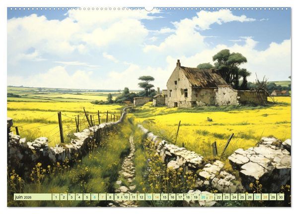 Produktbild: Une vie &agrave; la campagne (Calendrier mural 2026 DIN A2 vertical), CALVENDO calendrier mensuel