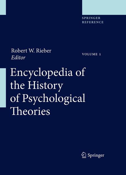 Produktbild: Encyclopedia of the History of Psychological Theories