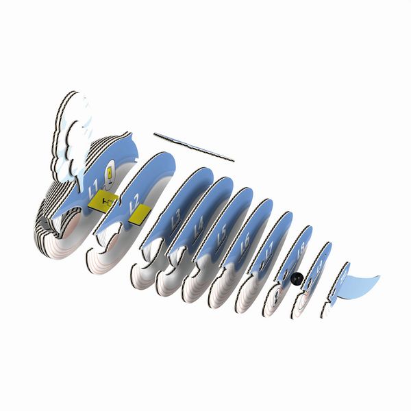Produktbild: EUGY - 3D Bastelset Blauwal