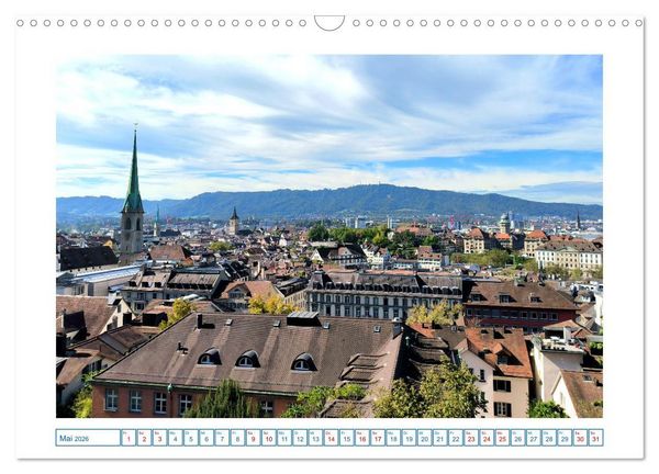 Produktbild: Schweizer St&auml;dte (Wandkalender 2026 DIN A3 quer), CALVENDO Monatskalender