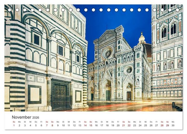Produktbild: Florenz - Die Hauptstadt der Toskana. (Tischkalender 2026 DIN A5 quer), CALVENDO Monatskalender
