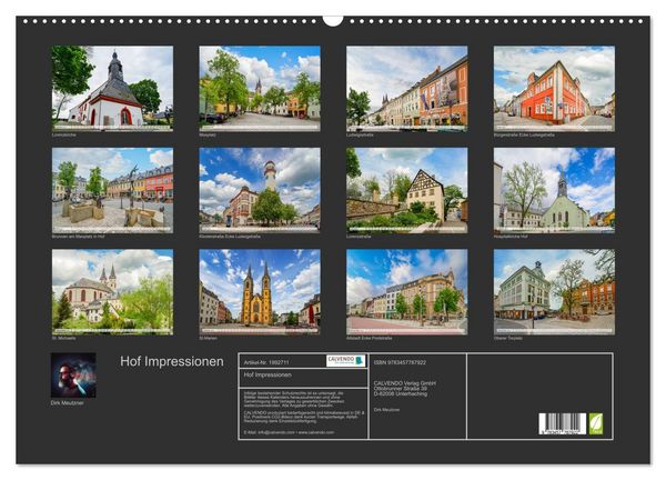 Produktbild: Hof Impressionen (Wandkalender 2026 DIN A2 quer), CALVENDO Monatskalender