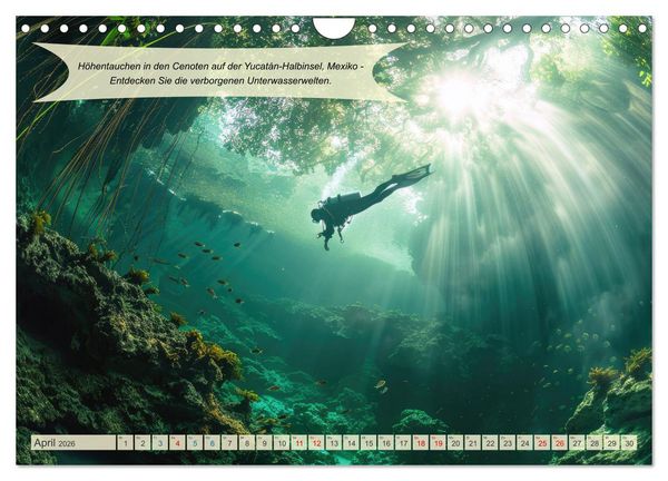 Produktbild: Abenteuerideen f&uuml;r Adrenalin Junkies (Wandkalender 2026 DIN A4 quer), CALVENDO Monatskalender