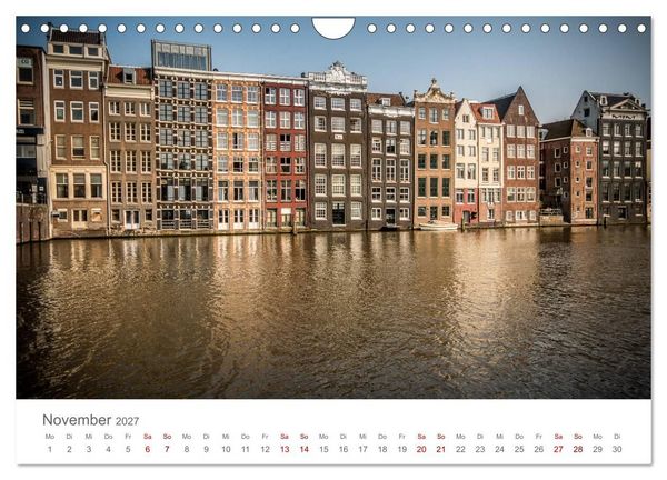 Produktbild: Amsterdam - Wasserstra&szlig;en und Grachten (Wandkalender 2027 DIN A4 quer), CALVENDO Monatskalender