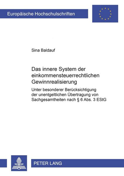 Produktbild: Das innere System der einkommensteuerrechtlichen Gewinnrealisierung