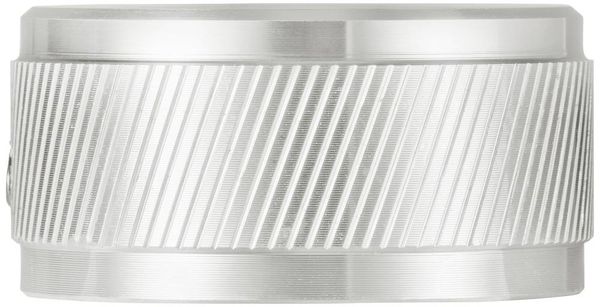 Produktbild: TRU COMPONENTS TC-11613824 Drehknopf mit Knopfmarkierung Silber (&Oslash; x H) 34 mm x 17 mm Aluminium 1 St.