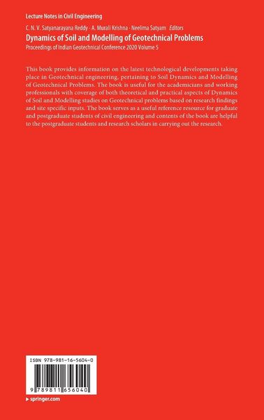 Produktbild: Dynamics of Soil and Modelling of Geotechnical Problems