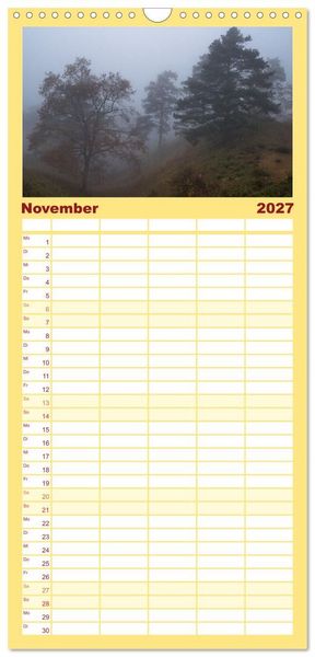 Produktbild: Familienplaner 2027 - Herbst rund um den Bodensee mit 5 Spalten (Wandkalender, 21 x 45 cm) CALVENDO