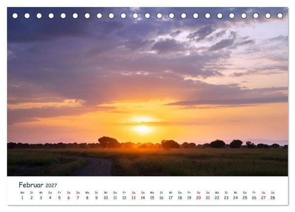 Produktbild: Fernweh Uganda - Natursch&ouml;nheit Ostafrikas (Tischkalender 2027 DIN A5 quer), CALVENDO Monatskalender
