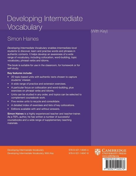 Produktbild: Developing Intermediate Vocabulary