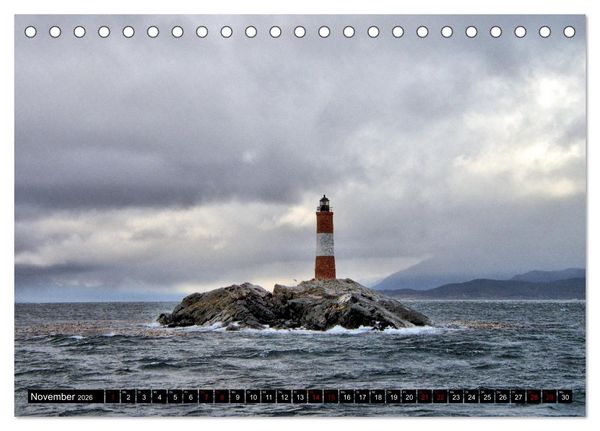 Produktbild: Patagonien mit Feuerland (Tischkalender 2026 DIN A5 quer), CALVENDO Monatskalender