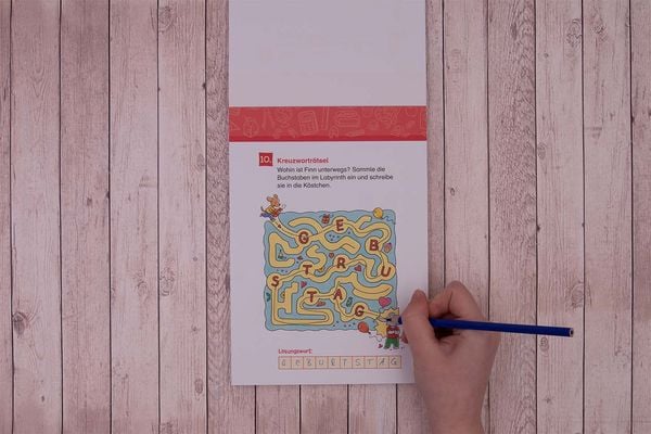 Produktbild: 66 Kreuzwortr&auml;tsel f&uuml;r Erstleser - 1. Klasse (Blau)