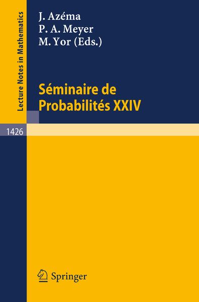 Produktbild: Seminaire de Probabilites XXIV 1988/89