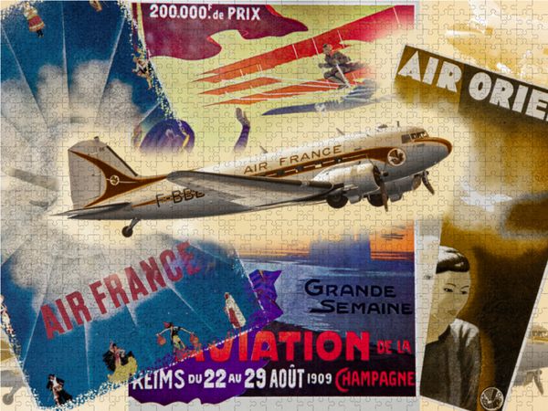 Produktbild: CALVENDO Puzzle DC-3 | 1000 Teile Lege-Gr&ouml;&szlig;e 64x48cm Foto-Puzzle f&uuml;r gl&uuml;ckliche Stunden
