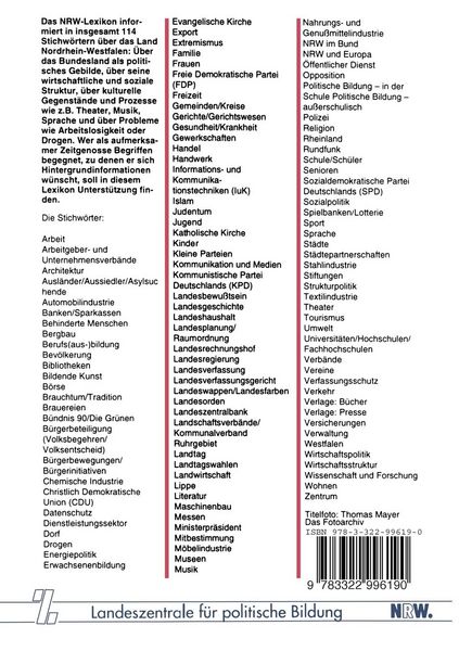 Produktbild: NRW-Lexikon