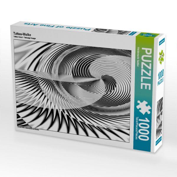 CALVENDO Puzzle Tattoo-Wolke | 1000 Teile Lege-Größe 64x48cm Foto-Puzzle für glückliche Stunden