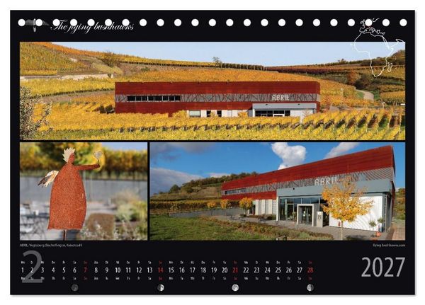 Produktbild: Wein & Architektur 2027 (Tischkalender 2027 DIN A5 quer), CALVENDO Monatskalender