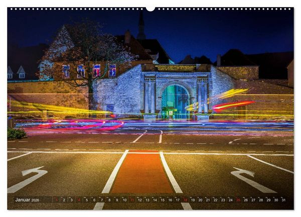 Produktbild: Osnabr&uuml;ck f&uuml;r Nachtschw&auml;rmer (hochwertiger Premium Wandkalender 2026 DIN A2 quer), Kunstdruck in Hochglanz