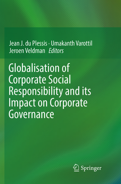 Produktbild: Globalisation of Corporate Social Responsibility and its Impact on Corporate Governance