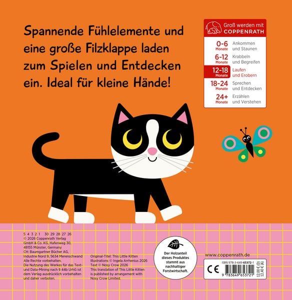 Produktbild: Mein F&uuml;hlbuch: Kleine Katze