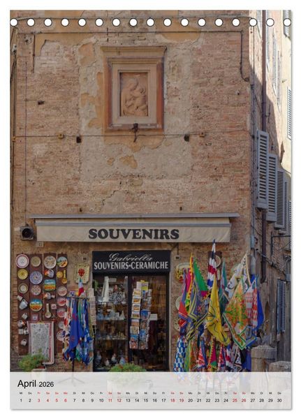 Produktbild: Siena - Die Toskana in Hochform (Tischkalender 2026 DIN A5 hoch), CALVENDO Monatskalender