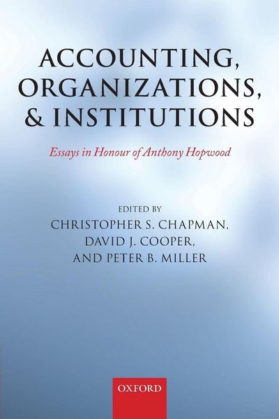 Produktbild: Accounting, Organizations, and Institutions