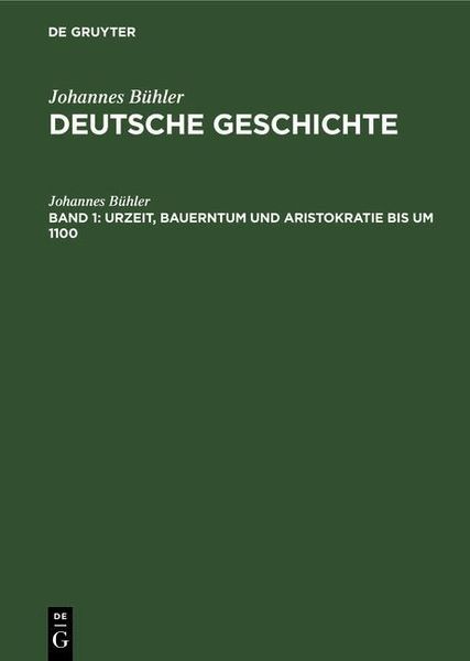 Produktbild: Urzeit, Bauerntum und Aristokratie bis um 1100