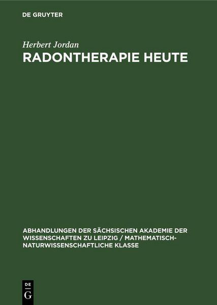 Produktbild: Radontherapie heute