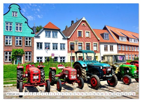 Produktbild: TRECKER PARADE - Historische Traktoren in Gl&uuml;ckstadt an der Elbe (Wandkalender 2026 DIN A2 quer), CALVENDO Monatskalender