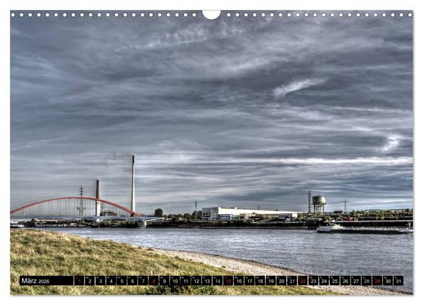 Produktbild: Duisburg am Rhein - R(h)einblicke (Wandkalender 2026 DIN A3 quer), CALVENDO Monatskalender