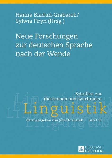 Produktbild: Neue Forschungen zur deutschen Sprache nach der Wende
