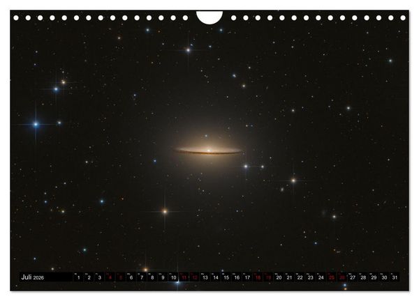 Produktbild: Galaxien im Universum (Wandkalender 2026 DIN A4 quer), CALVENDO Monatskalender