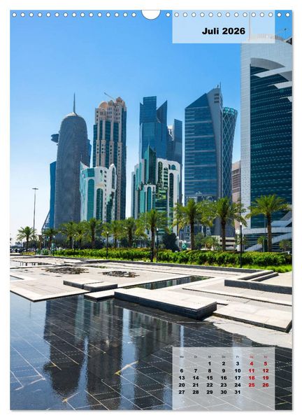Produktbild: Doha Leuchtende Hauptstadt von Katar (Wandkalender 2026 DIN A3 hoch), CALVENDO Monatskalender