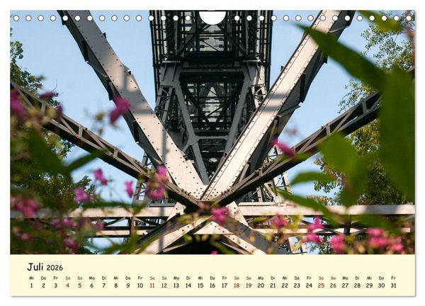 Produktbild: M&uuml;ngstener Br&uuml;cke - Landschaft rund um Solingen (Wandkalender 2026 DIN A4 quer), CALVENDO Monatskalender