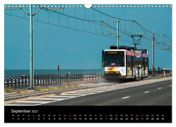 Produktbild: Kusttram Belgien (Wandkalender 2027 DIN A3 quer), CALVENDO Monatskalender