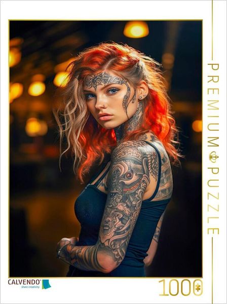 CALVENDO Puzzle Tattoos | 1000 Teile Lege-Größe 64x48cm Foto-Puzzle für glückliche Stunden