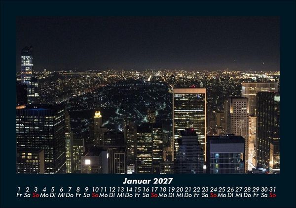 Produktbild: New York 2027 Fotokalender DIN A5