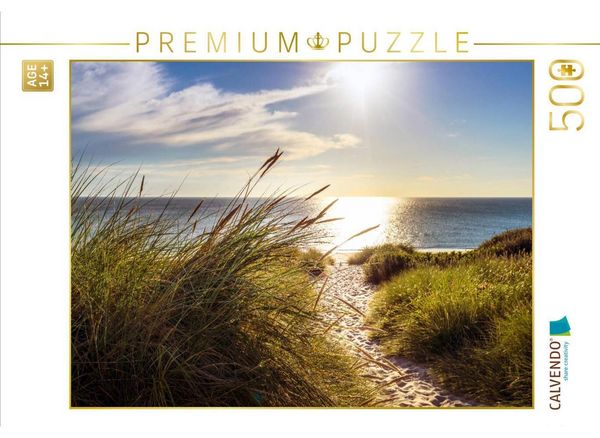 CALVENDO Puzzle Strandzugang zur Nordsee am Weststrand von Sylt | 500 Teile Lege-Größe 48 × 36 cm Foto-Puzzle für Erwachsene