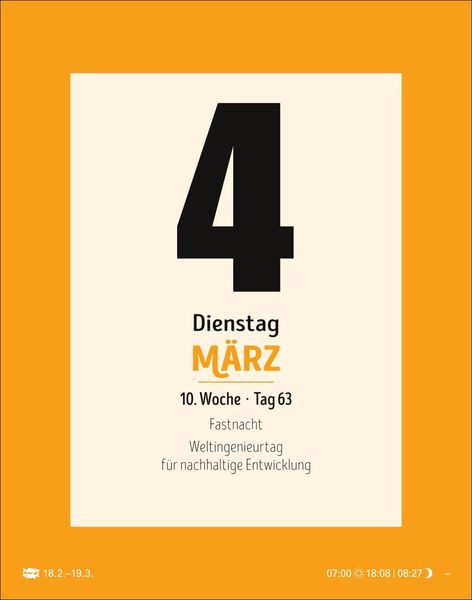 'Calendarium Tagesabreißkalender 2025 - Der ultimative