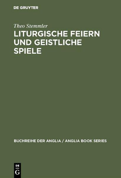 Produktbild: Liturgische Feiern und geistliche Spiele