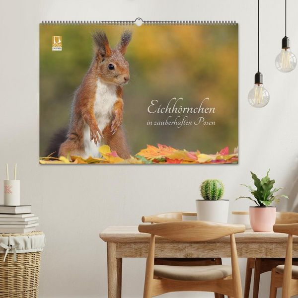 Produktbild: Eichh&ouml;rnchen in zauberhaften Posen (Wandkalender 2027 DIN A2 quer), CALVENDO Monatskalender