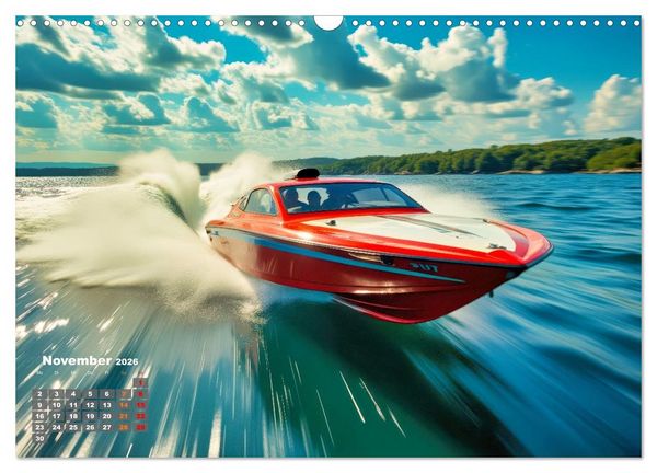 Produktbild: Speedboote (Wandkalender 2026 DIN A3 quer), CALVENDO Monatskalender