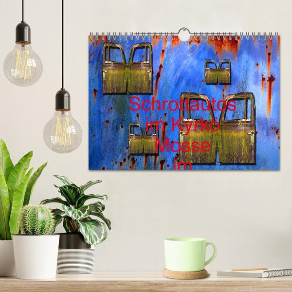 Produktbild: Schrottautos im Kyrk&ouml; Mosse (Wandkalender 2026 DIN A4 quer), CALVENDO Monatskalender