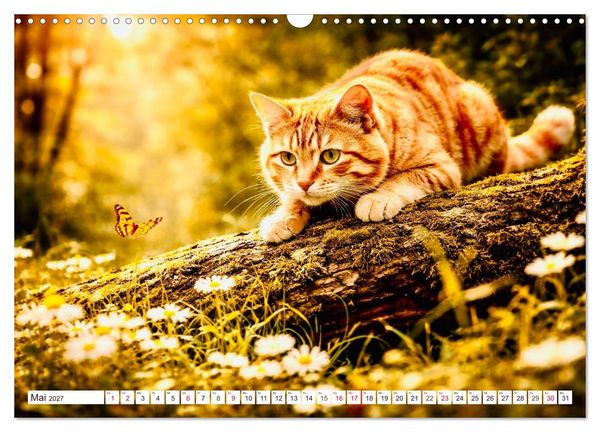 Produktbild: Rote Katzen (Wandkalender 2027 DIN A3 quer), CALVENDO Monatskalender