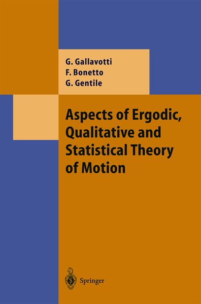 Produktbild: Aspects of Ergodic, Qualitative and Statistical Theory of Motion