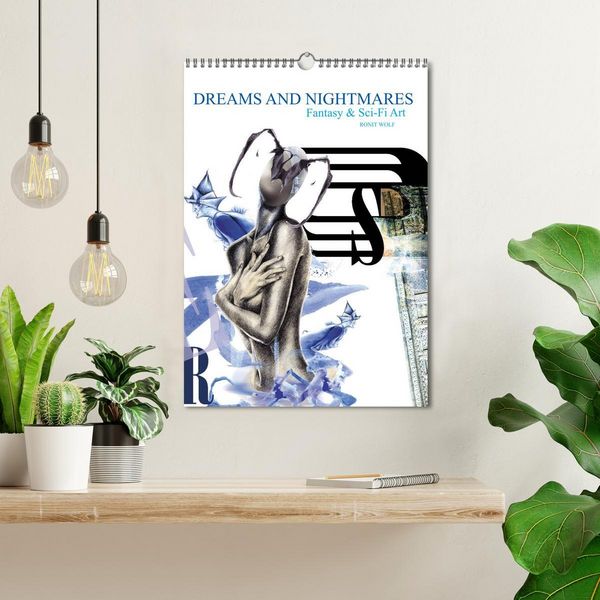 Produktbild: Dreams and Nightmares - Fantasy & Sci-Fi Art / 2026 (Wandkalender 2026 DIN A3 hoch), CALVENDO Monatskalender