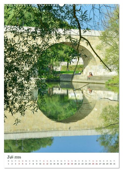 Produktbild: Regensburg G&auml;rten und Stadtparks (Wandkalender 2026 DIN A2 hoch), CALVENDO Monatskalender